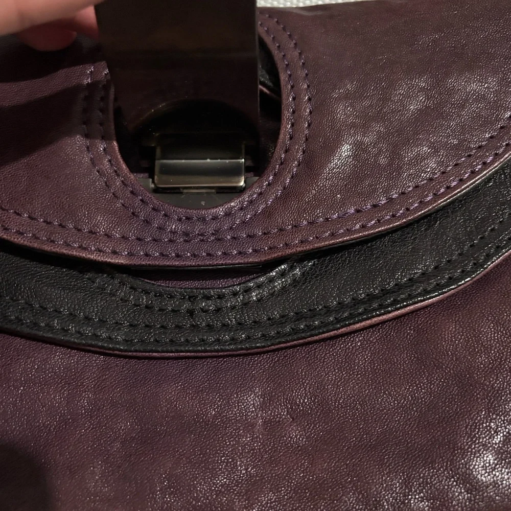 94 | 🍁🍁Marc Jacobs Daydream Eugenie Honeydew Clutch in Dark Purple - Picture 4 of 7